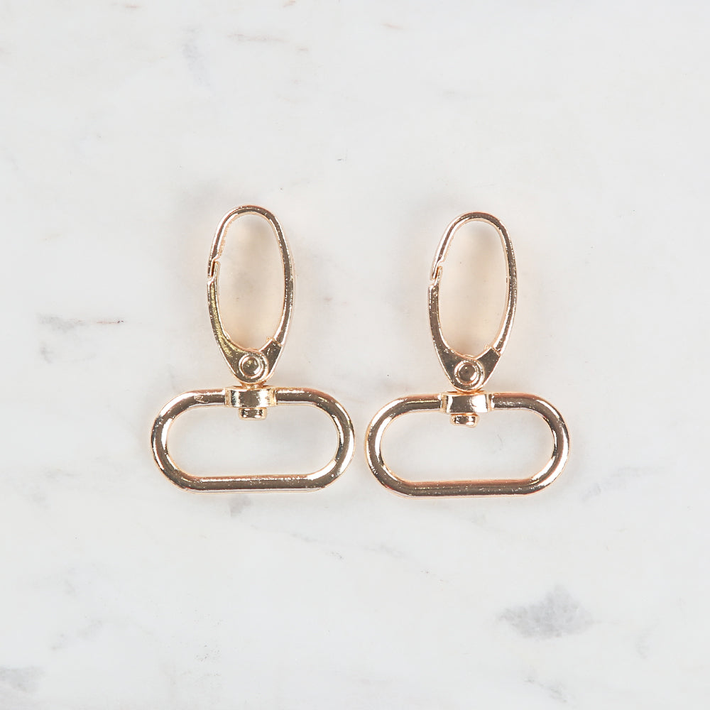 Loren 3 cm Gold Macrame Keyring with Clasp (2 pcs)