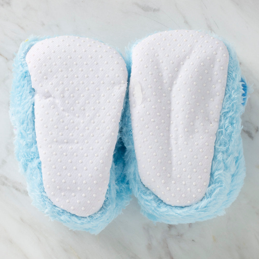 Loren Baby Booties, Blue Squirrel