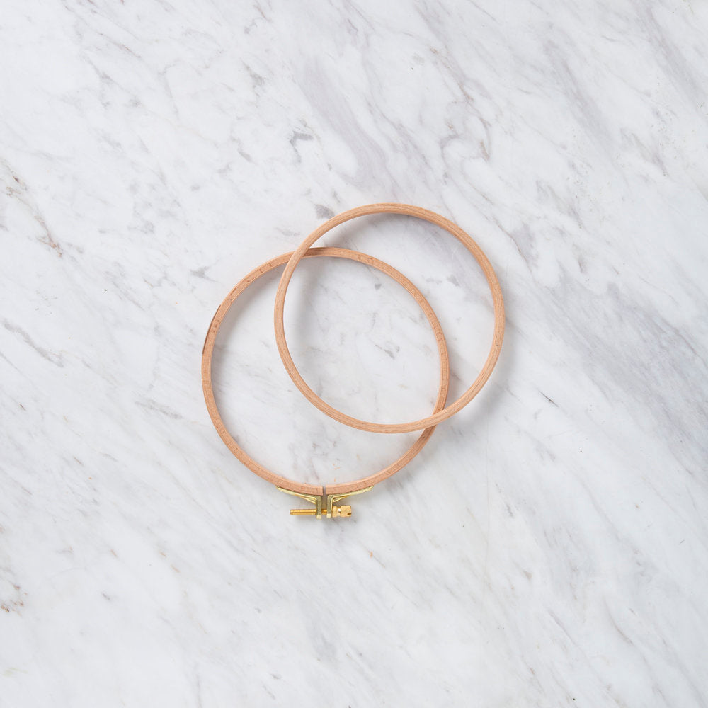 Nurge 8 mm Beech Wood Adjustable Embroidery Hoop - No.2