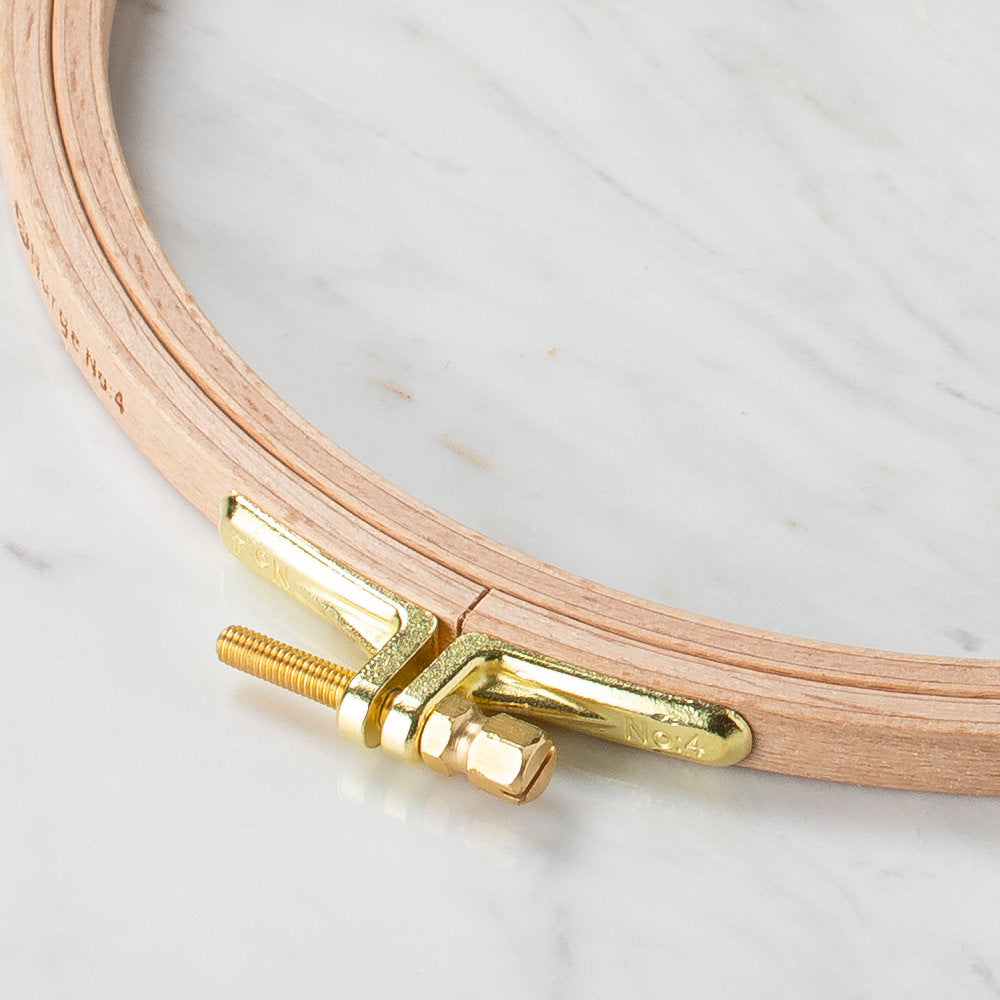 Nurge 8 mm Beech Wood Adjustable Embroidery Hoop - No.4