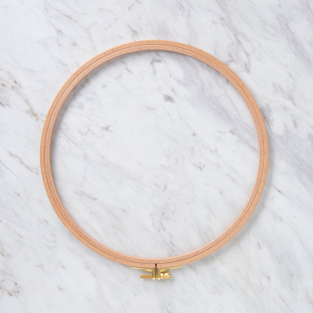Nurge 8 mm Beech Wood Adjustable Embroidery Hoop - No.6