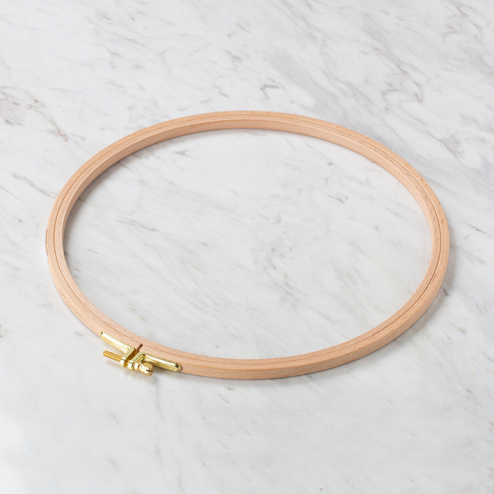 Nurge 8 mm Beech Wood Adjustable Embroidery Hoop - No.6