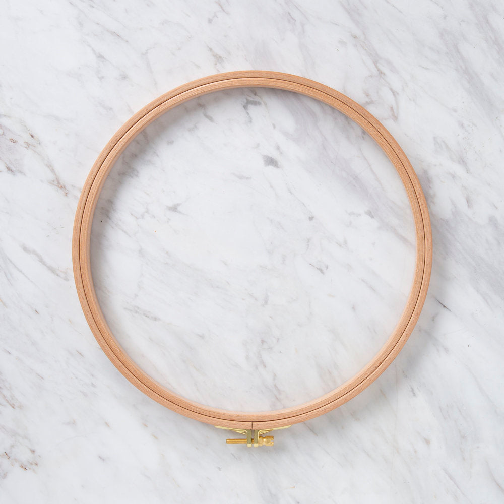 Nurge 16 mm Beech Wood Adjustable Embroidery Hoop - No.6