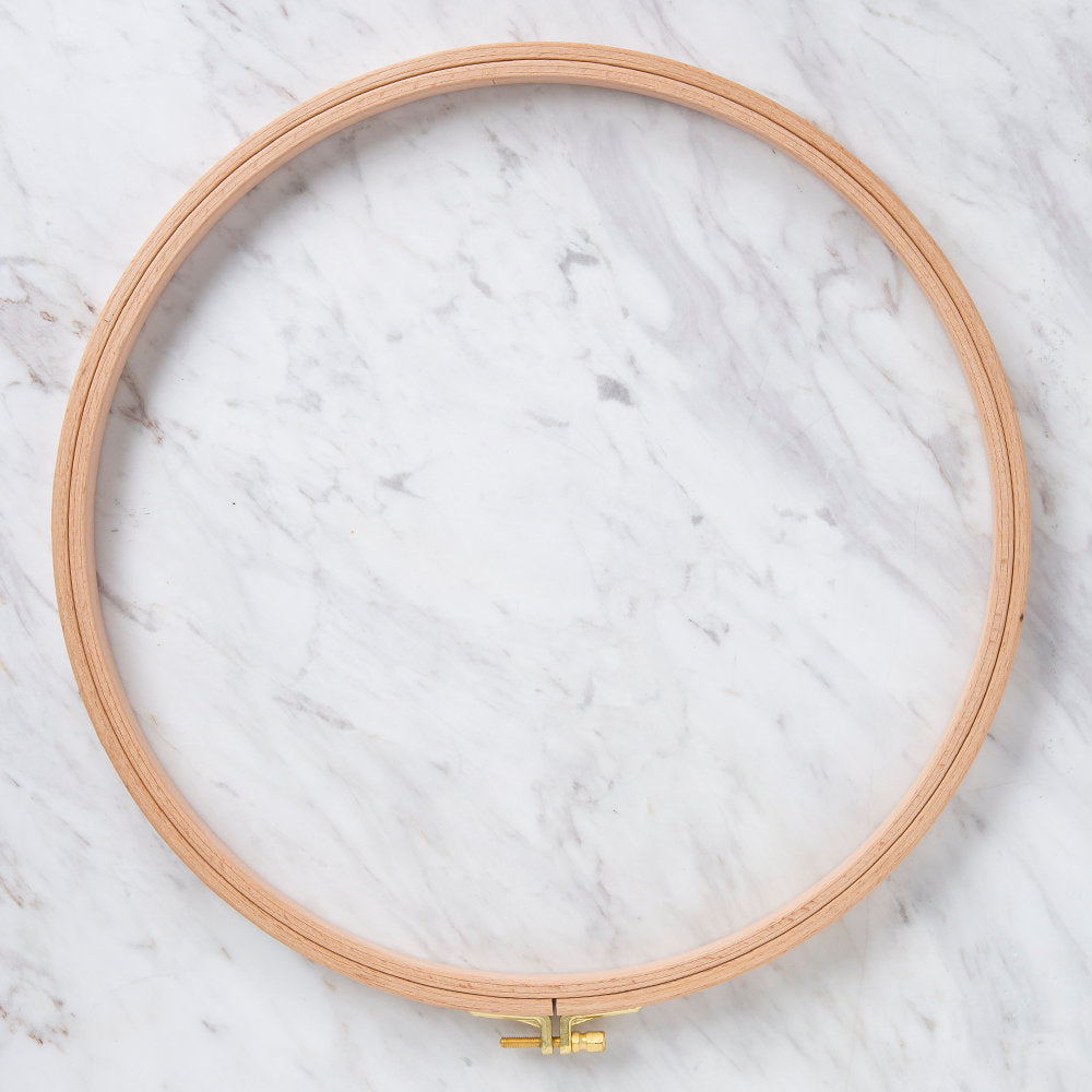 Nurge 16 mm Beech Wood Adjustable Embroidery Hoop - No.8