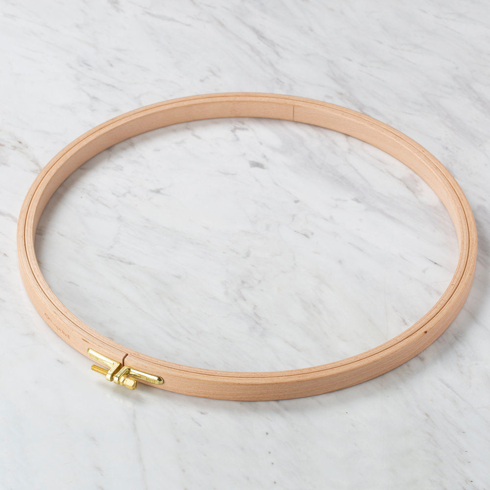 Nurge 16 mm Beech Wood Adjustable Embroidery Hoop - No.8