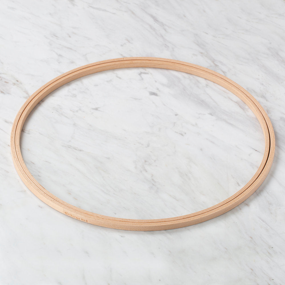 Nurge 8 mm Beech Wood Embroidery Hoop - No.8