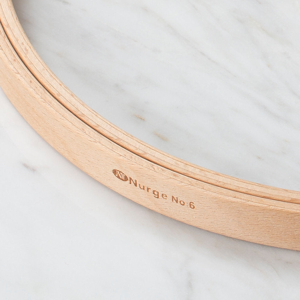Nurge 16 mm Beech Wood Embroidery Hoop - No.6