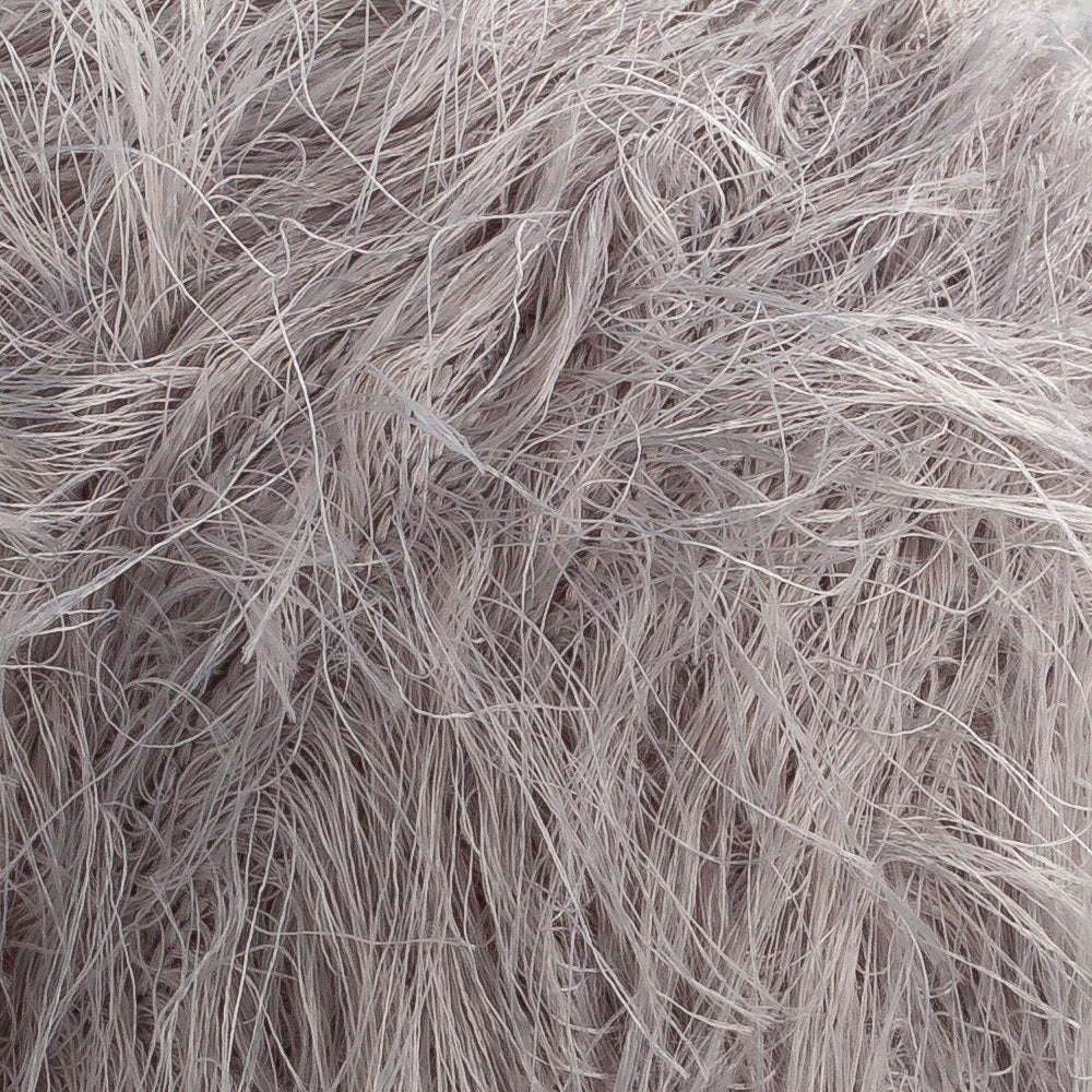 Loren Luna Eyelash Yarn, Light Grey - R080