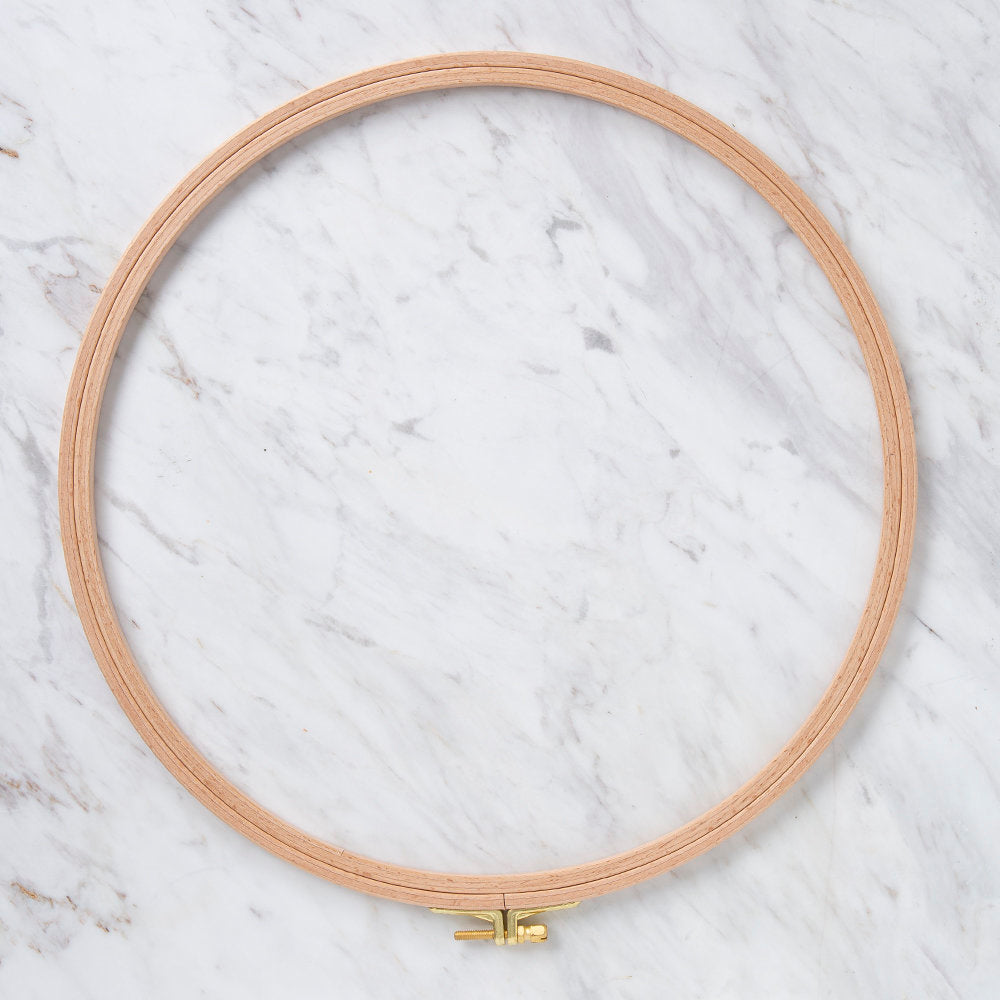 Nurge 8 mm Beech Wood Adjustable Embroidery Hoop - No.8