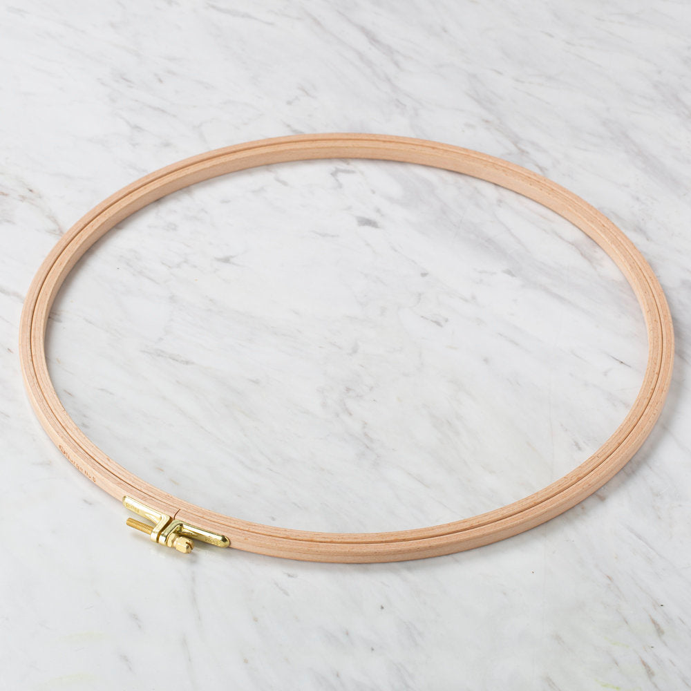 Nurge 8 mm Beech Wood Adjustable Embroidery Hoop - No.8