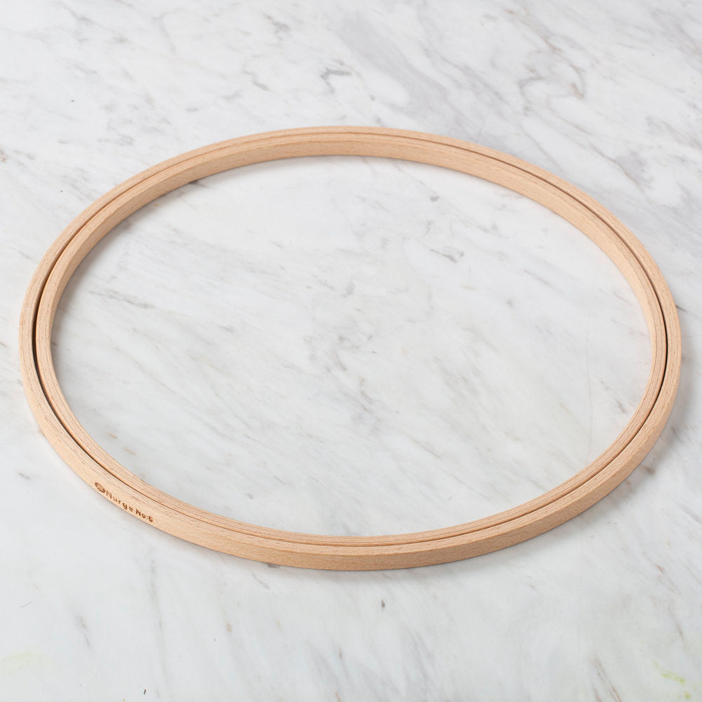 Nurge 8 mm Beech Wood Embroidery Hoop - No.6