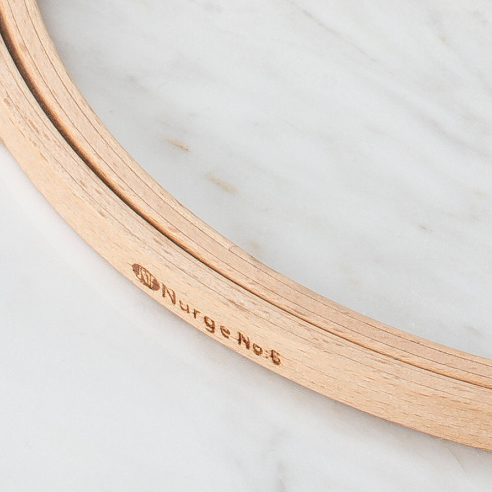Nurge 8 mm Beech Wood Embroidery Hoop - No.6