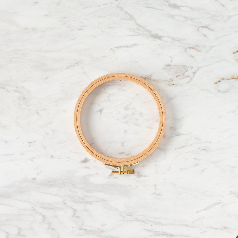 Nurge 16 mm Beech Wood Adjustable Embroidery Hoop - No.2