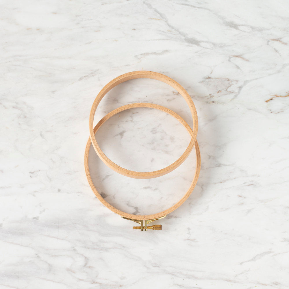 Nurge 16 mm Beech Wood Adjustable Embroidery Hoop - No.2