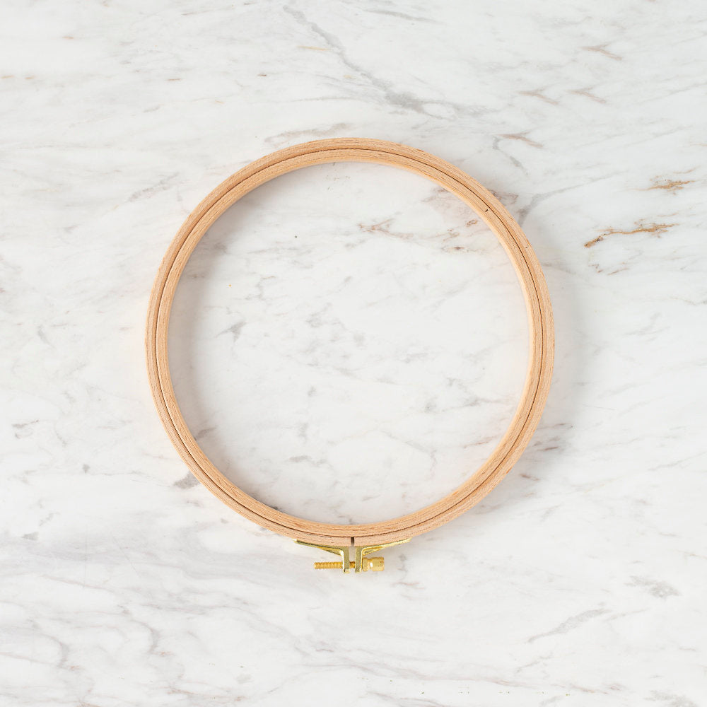 Nurge 16 mm Beech Wood Adjustable Embroidery Hoop - No.4