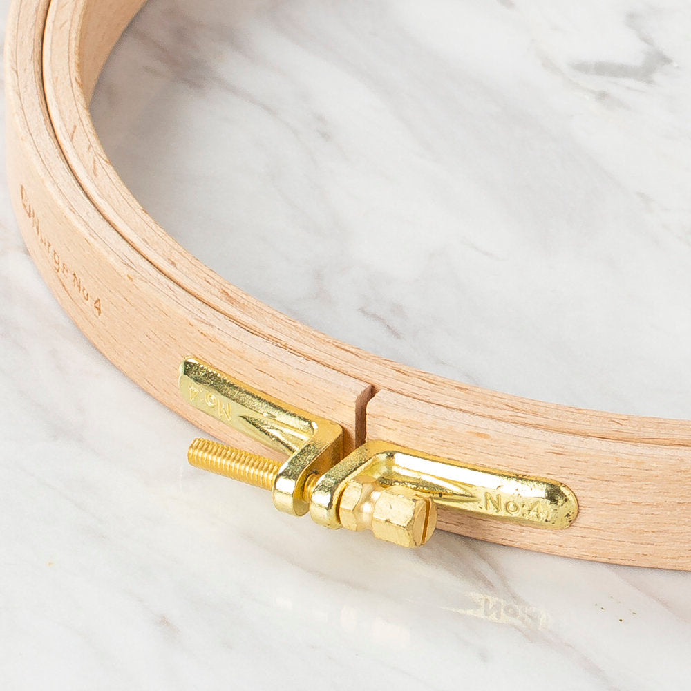 Nurge 16 mm Beech Wood Adjustable Embroidery Hoop - No.4