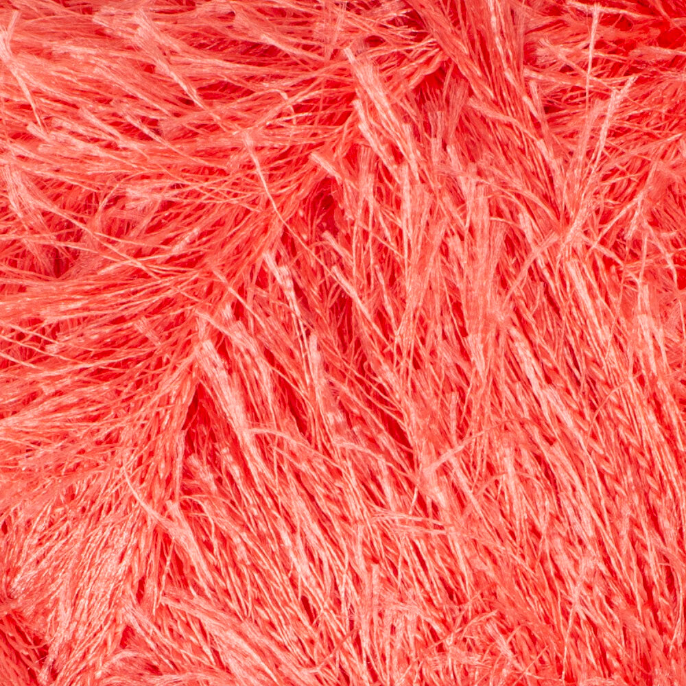 Loren Furry Knitting Yarn, Vermillion - RF017