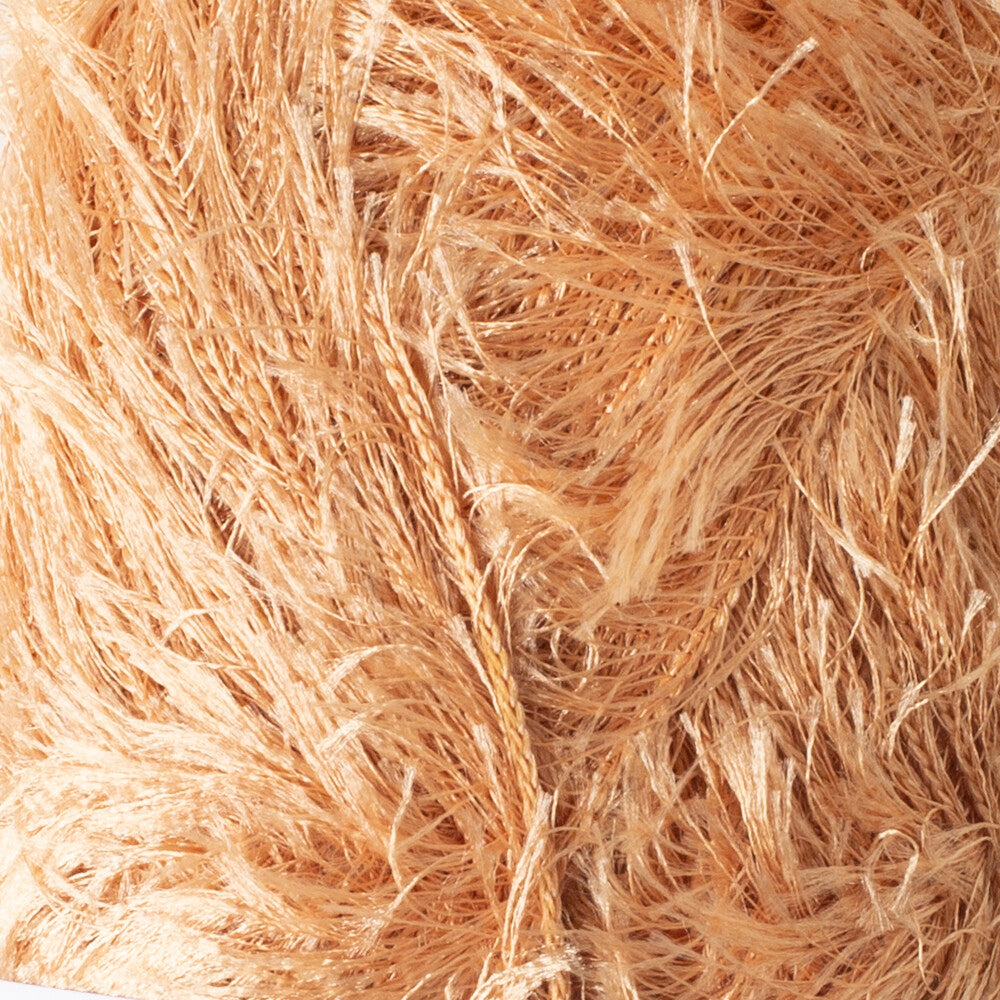 Loren Furry Knitting Yarn, Beige - RF0054