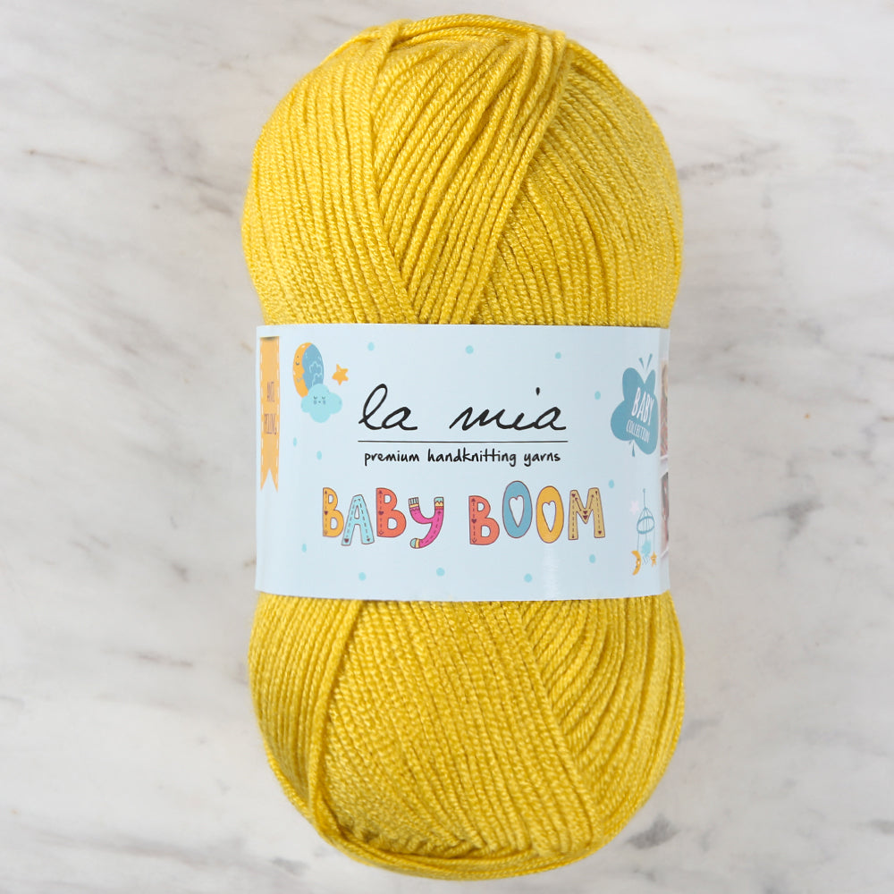 La Mia Baby Boom Yarn, Yellow - 1321