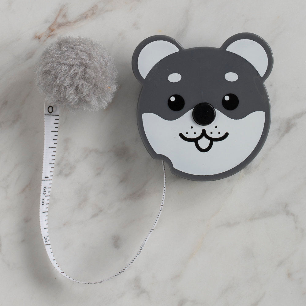 Loren Retractable Soft Tape Measure, Dog with a Tail