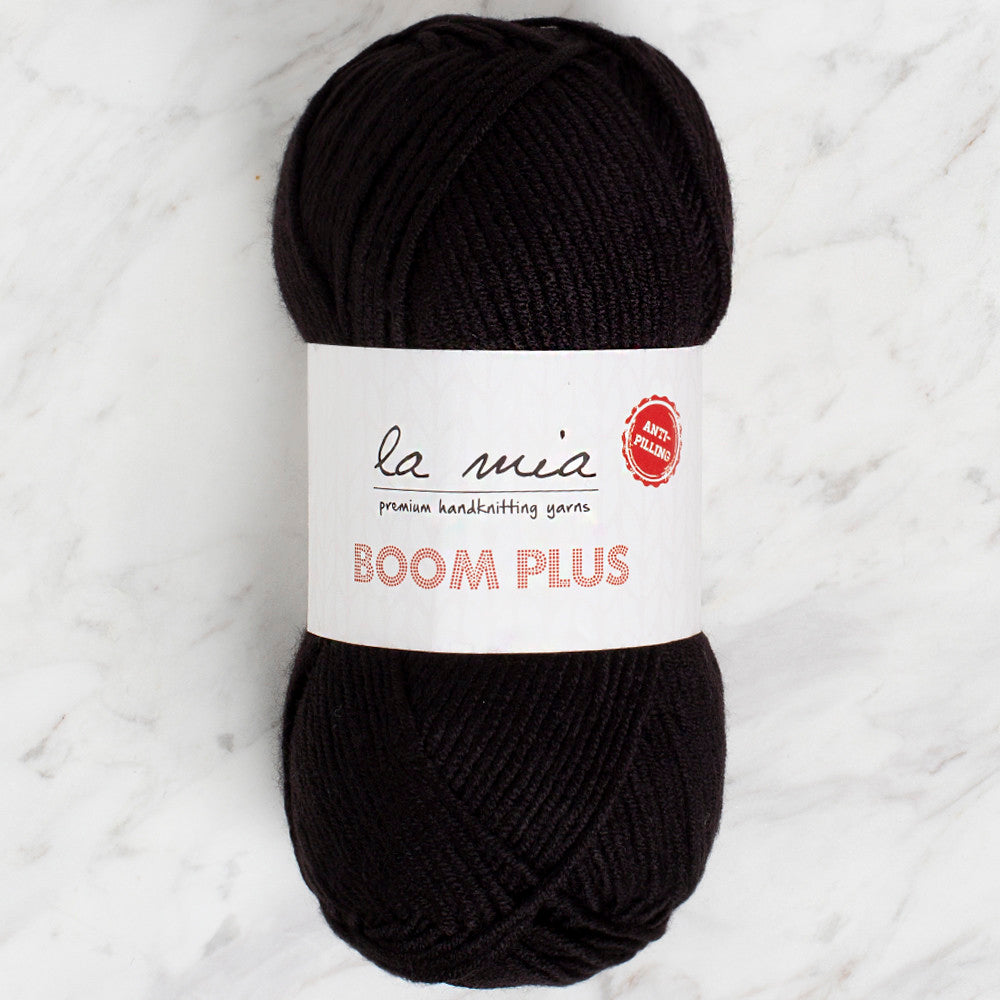 La Mia Boom Plus Yarn, Black - 940