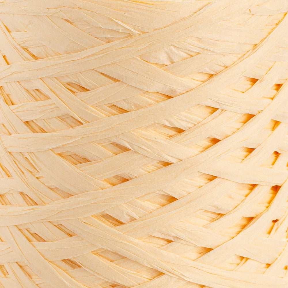 Loren Natural Raffia Paper Yarn, Yellow - 4