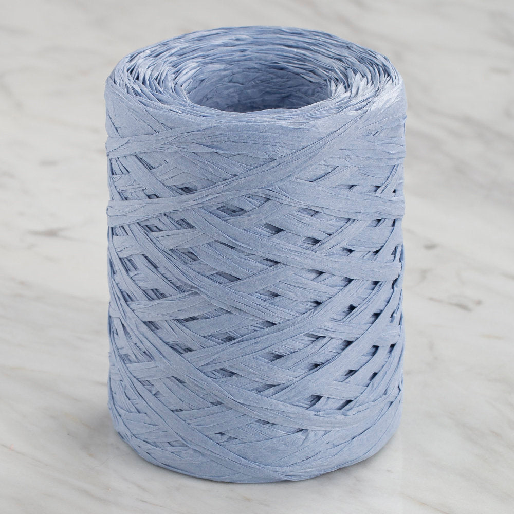 Loren Natural Raffia Paper Yarn, Ice Blue - 26