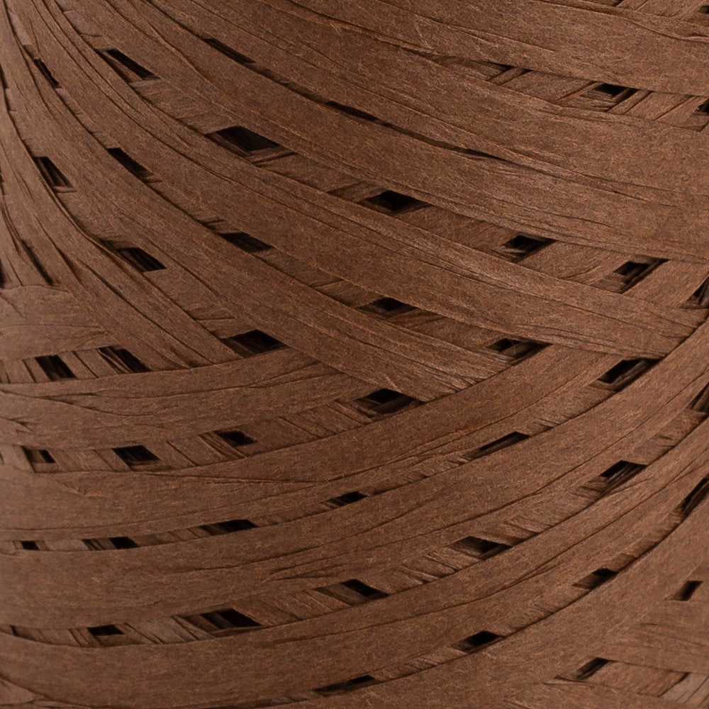 Loren Natural Raffia Paper Yarn, Brown - 77
