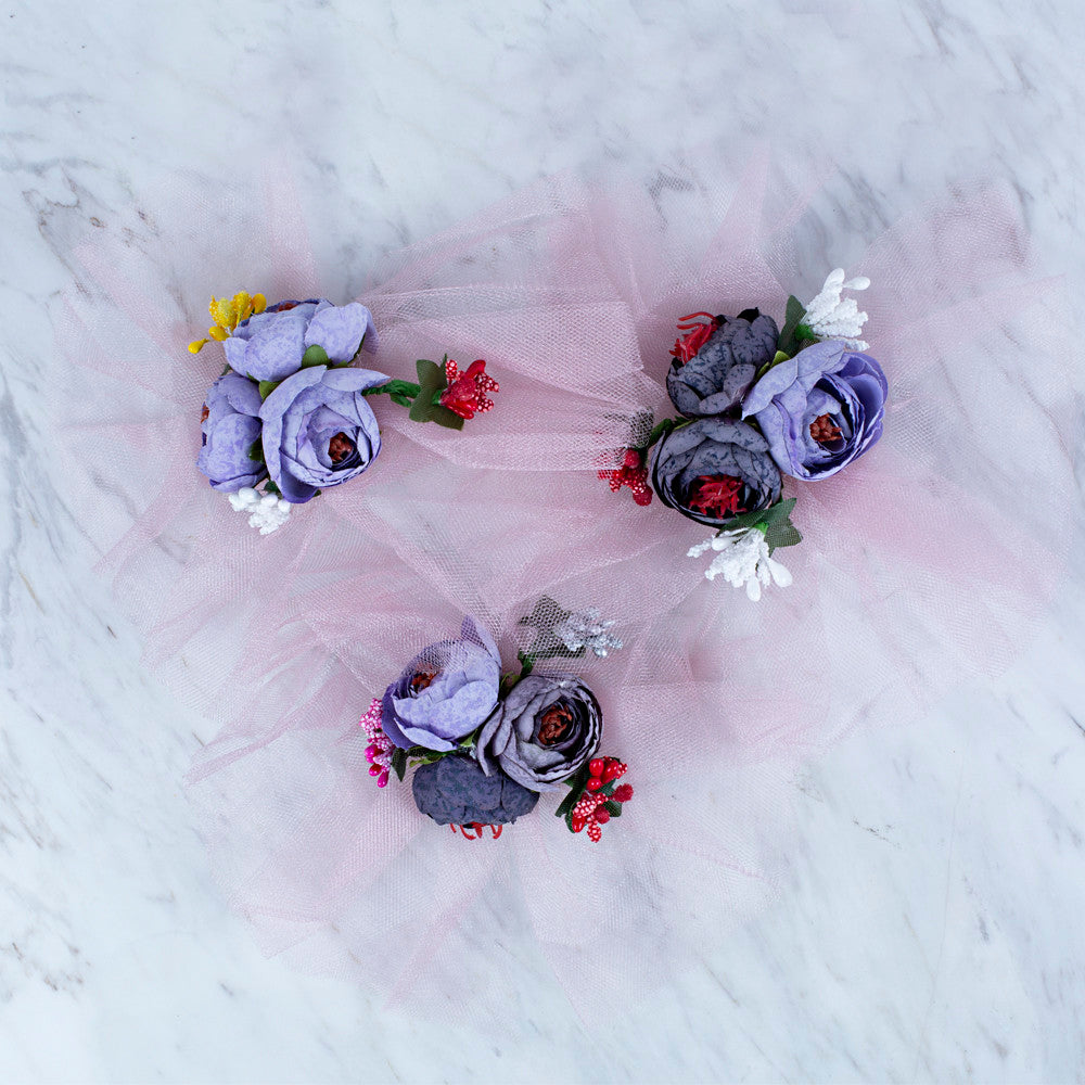 Loren Artificial Flower for Decoration in 3, Pink - White