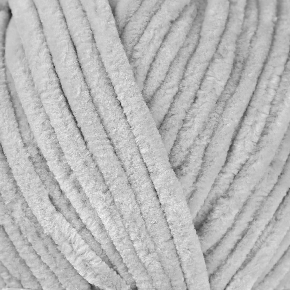 La Mia Mellow Chenille Yarn, Light Grey - 942