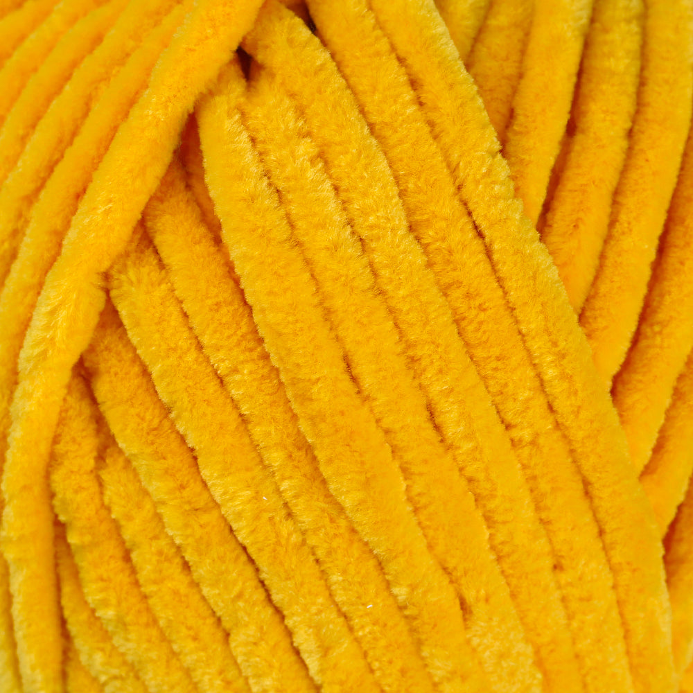 La Mia Mellow Chenille Yarn, Yellow - 947