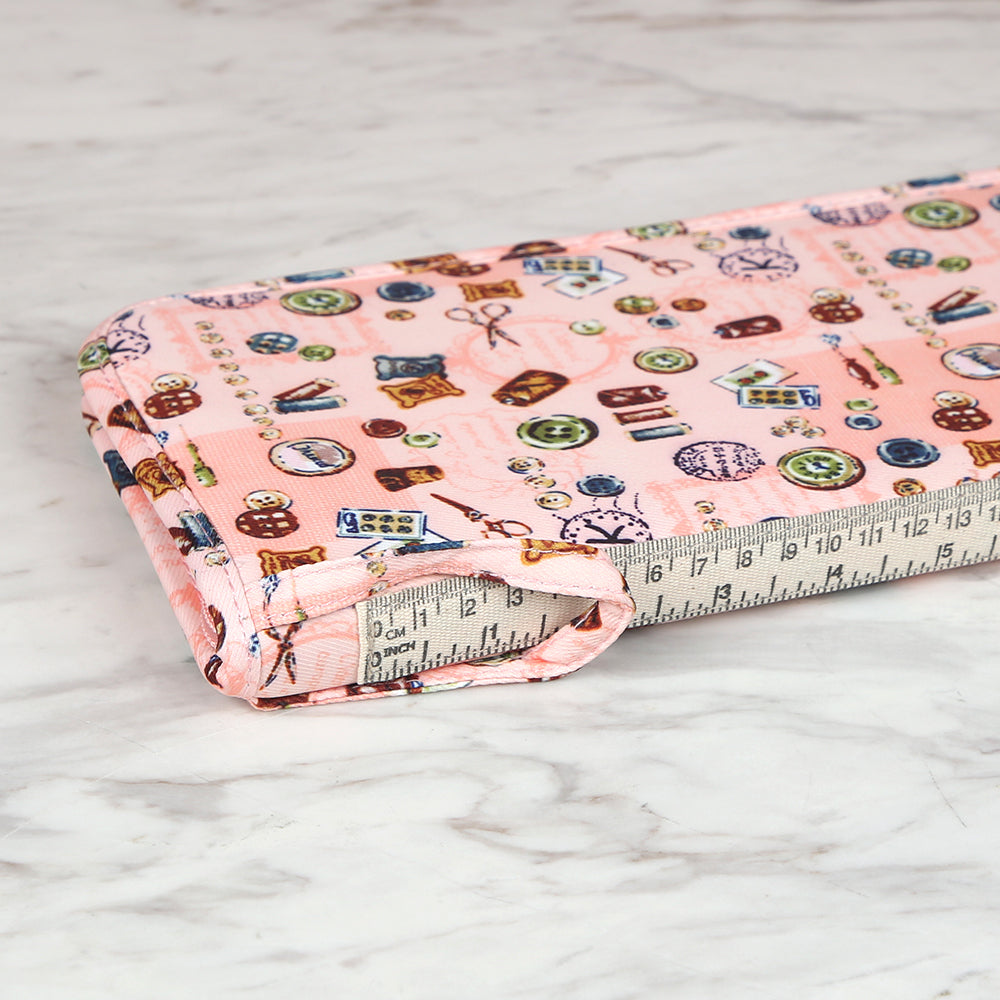 Nas Patterned Needle Bag - Salmon