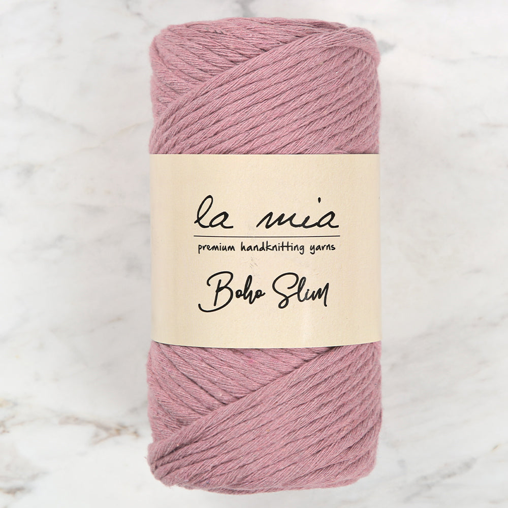 La Mia Boho Slim Yarn, Dusty Rose - L090