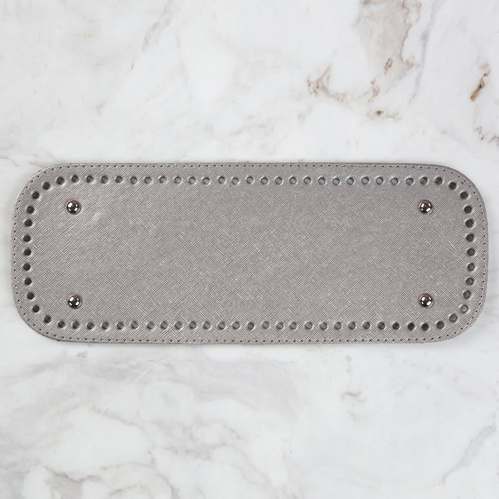 Nas Leather Bag Base 32.5 cm - Grey