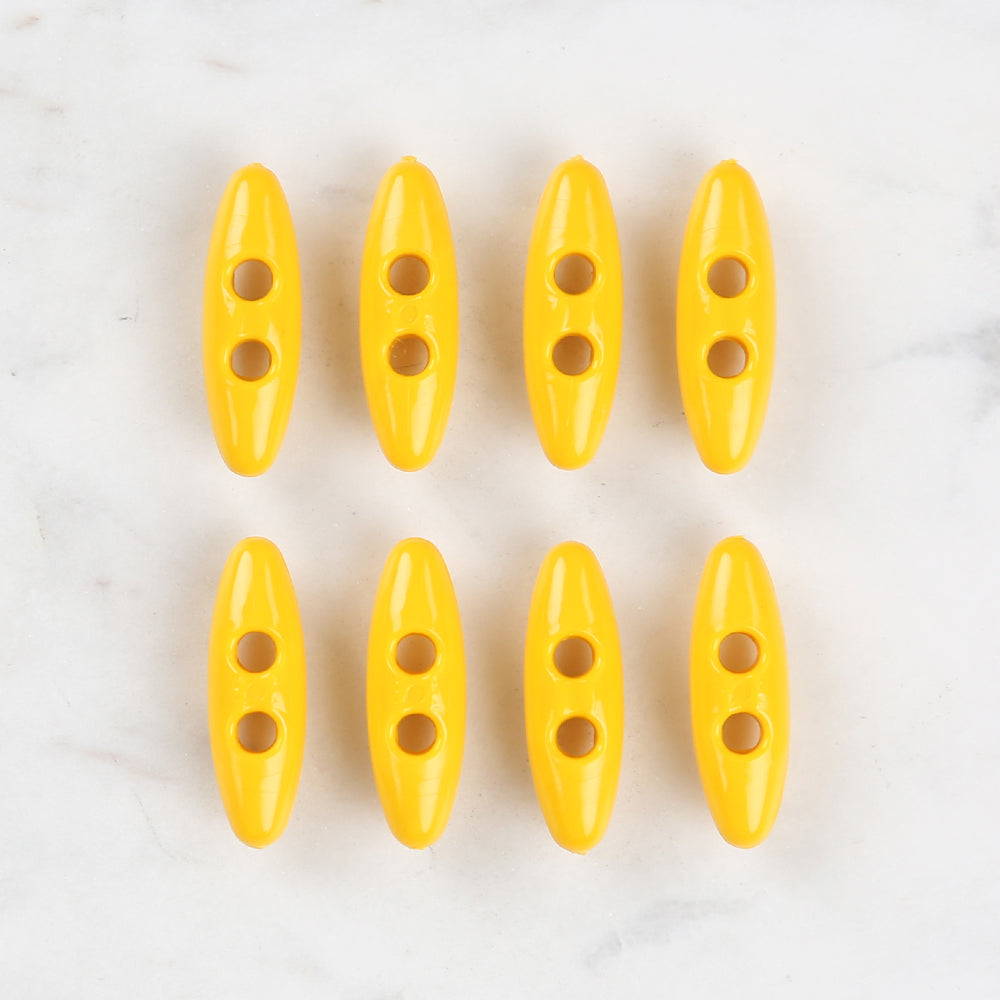 Loren Crafts 8 Pack Shepherd Button, Yellow- 61