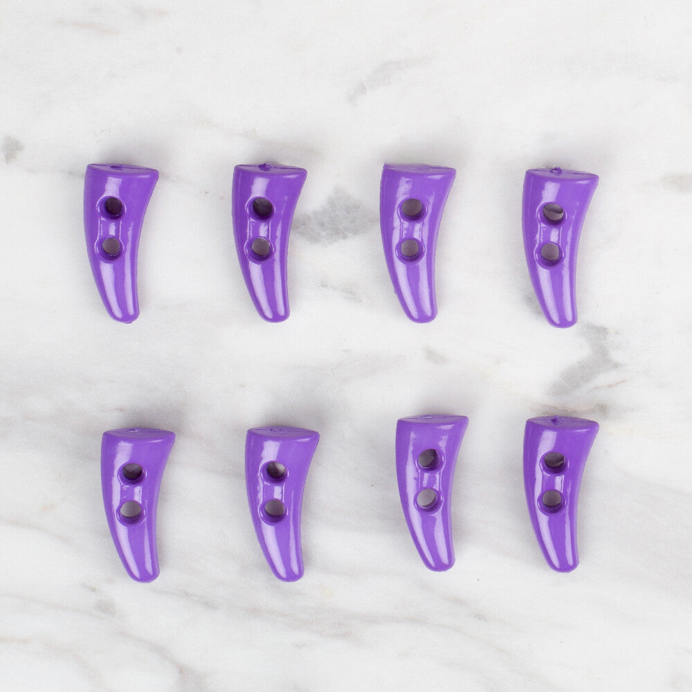 Loren Crafts 8 Pack Shepherd Button, Purple - 130