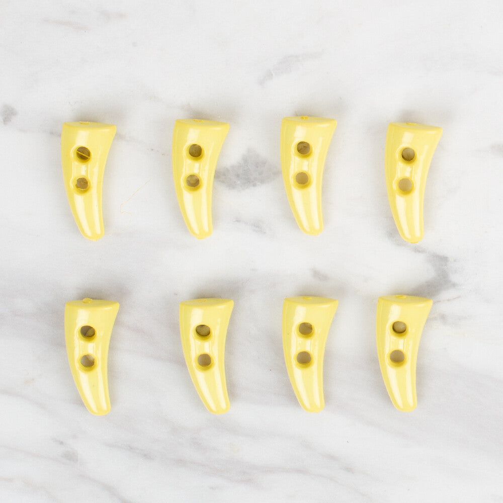 Loren Crafts 8 Pack Shepherd Button, Yellow - 133