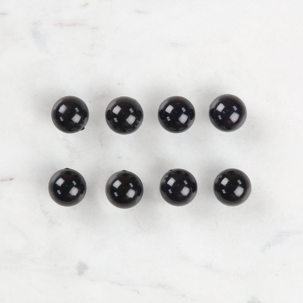 Loren Crafts 8 pcs Button, Black - 140