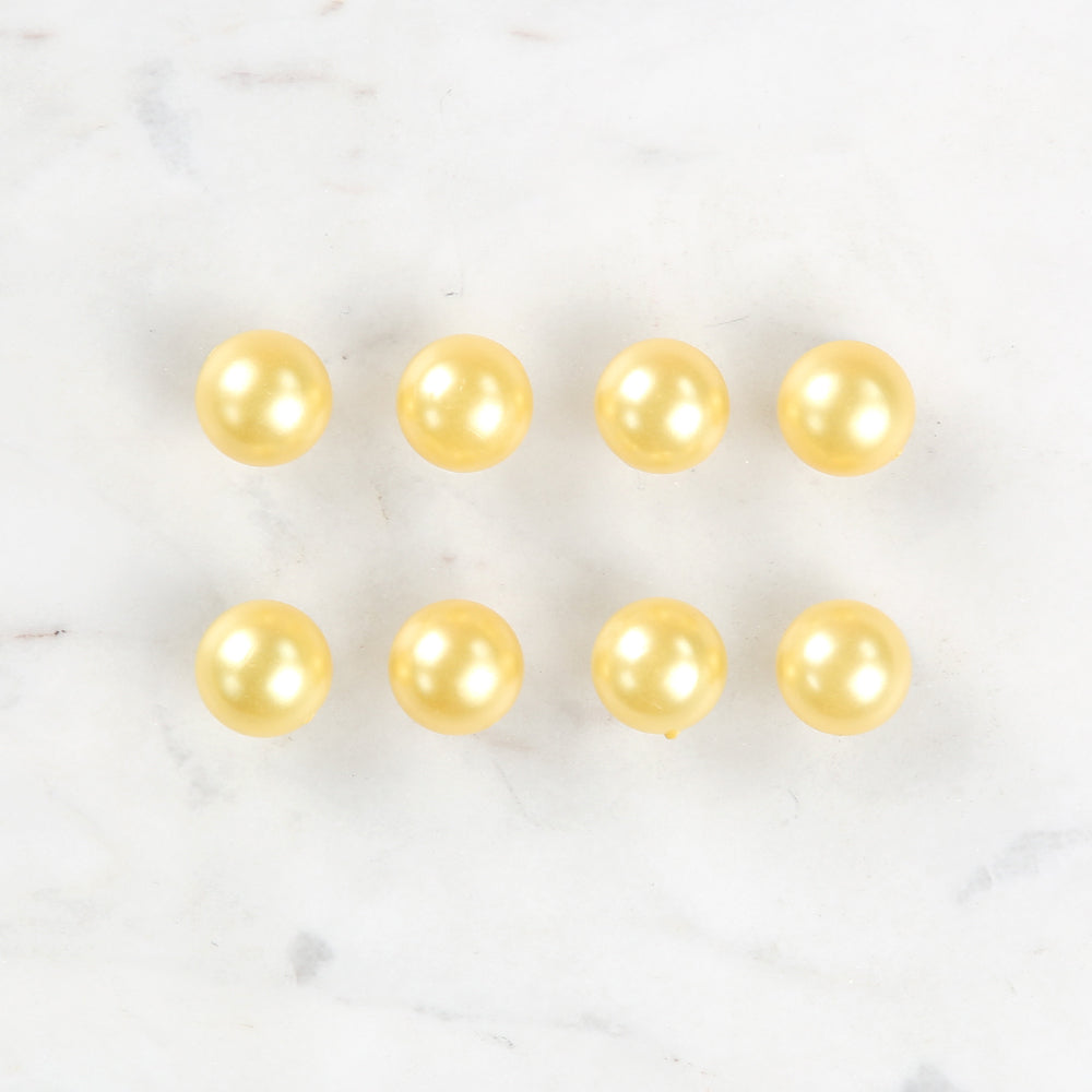 Loren Crafts 8 Pack Button, Yellow - 144