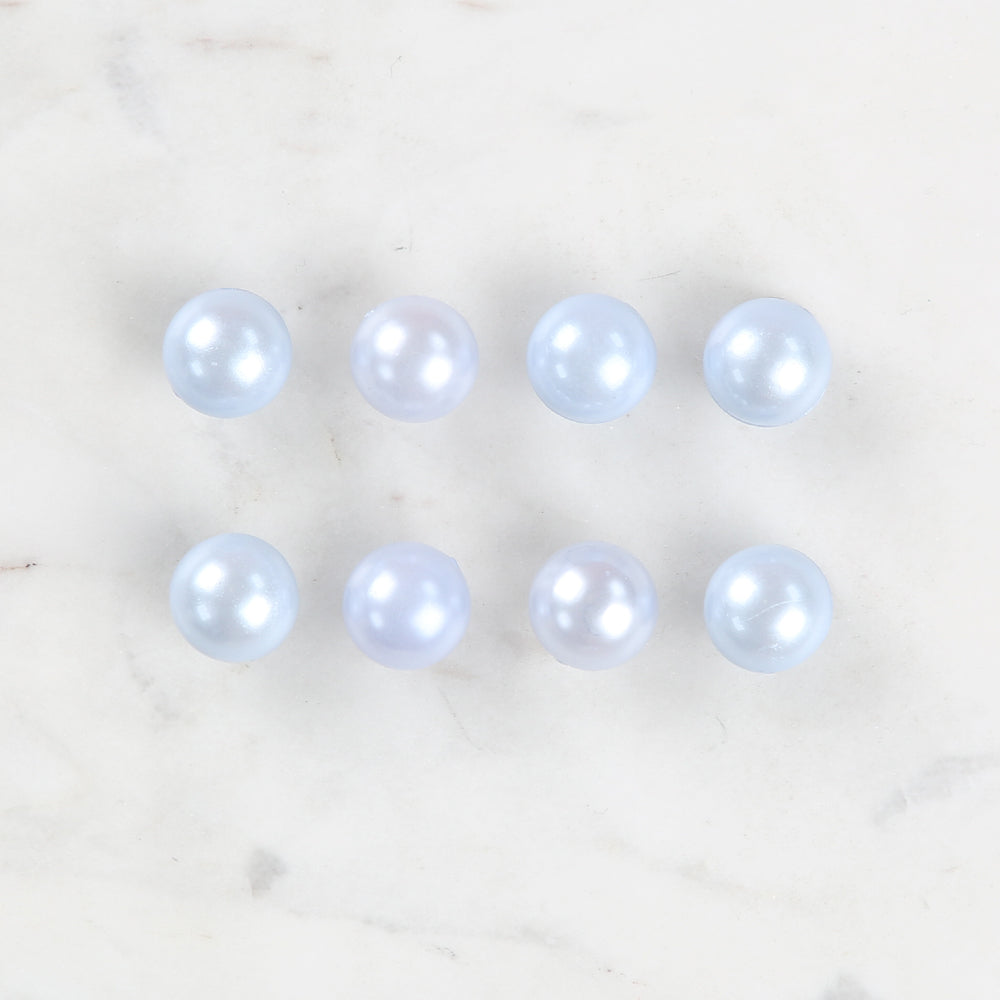 Loren Crafts 8 Pack Button, Blue - 156