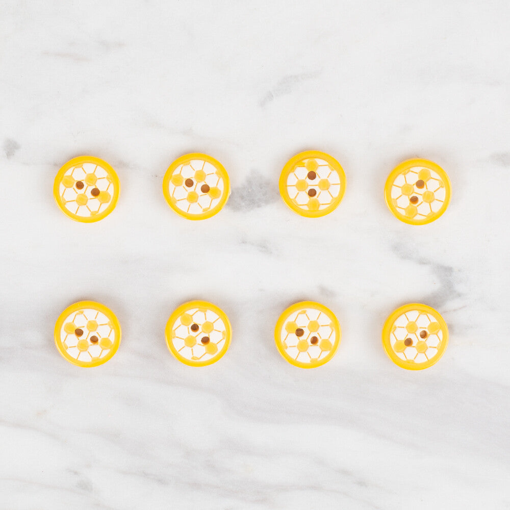 Loren Crafts 8 Pack Soccer Ball Button - 419