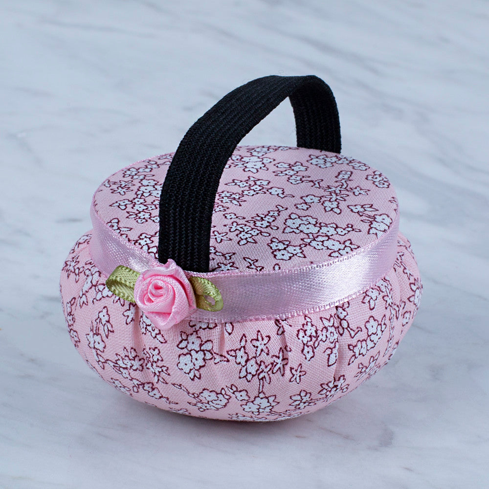 Loren Arm Pincushion, Flower Patterned - Light Pink