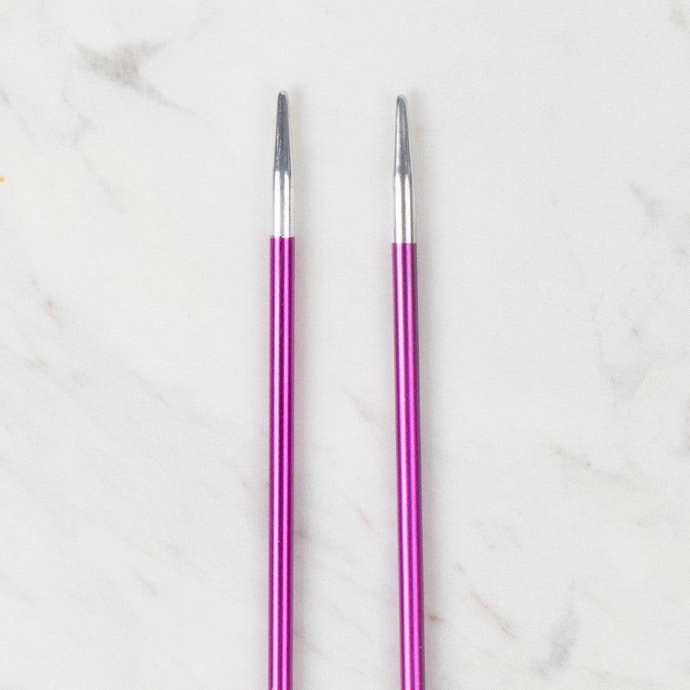 Loren Rythm Knitting Needle, Metal, 3,5mm, Purple