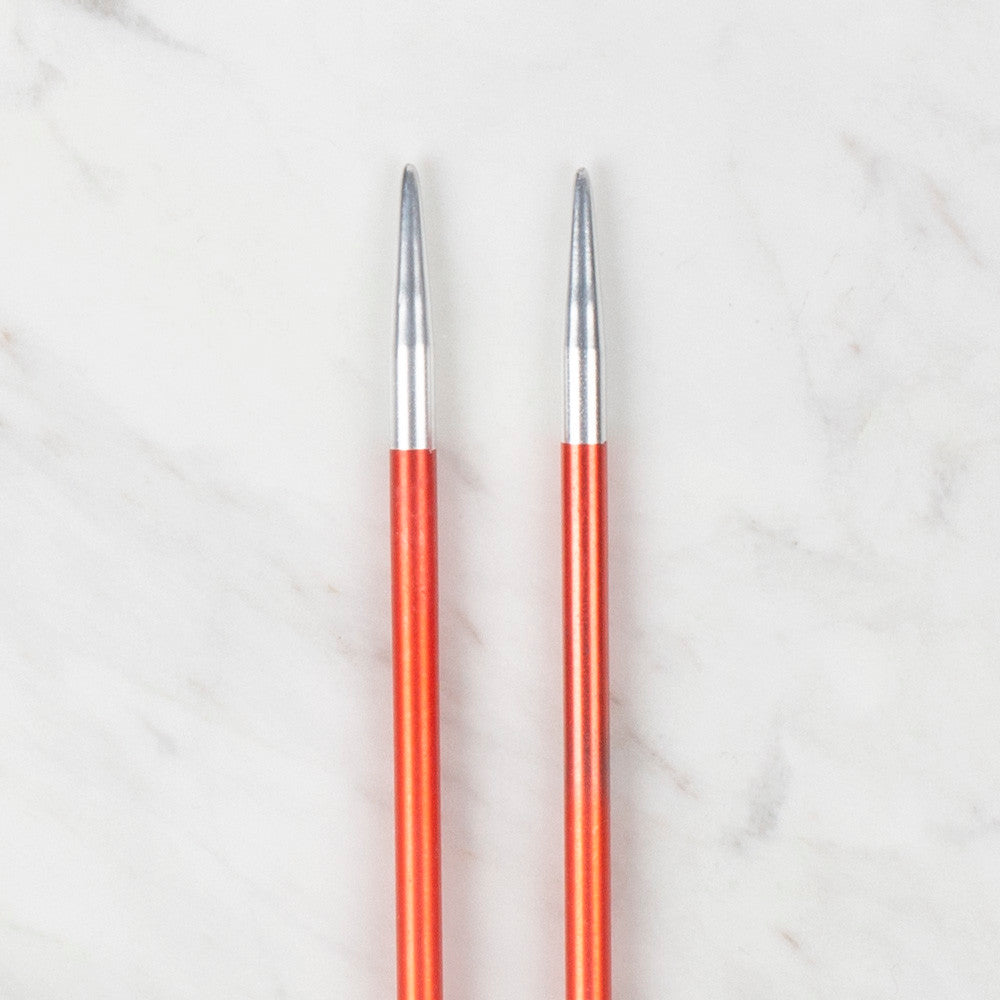 Loren Rythm Knitting Needle, Metal, 4,5mm, Red