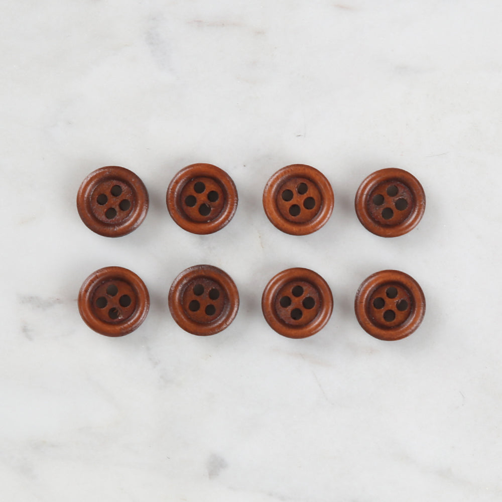 Loren Crafts 8 Pack Wooden Button - 720