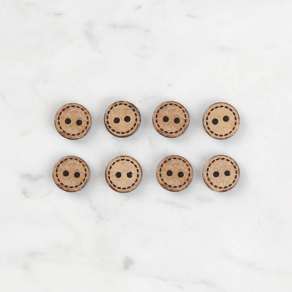 Loren Crafts 8 Pack Wooden Button - 730