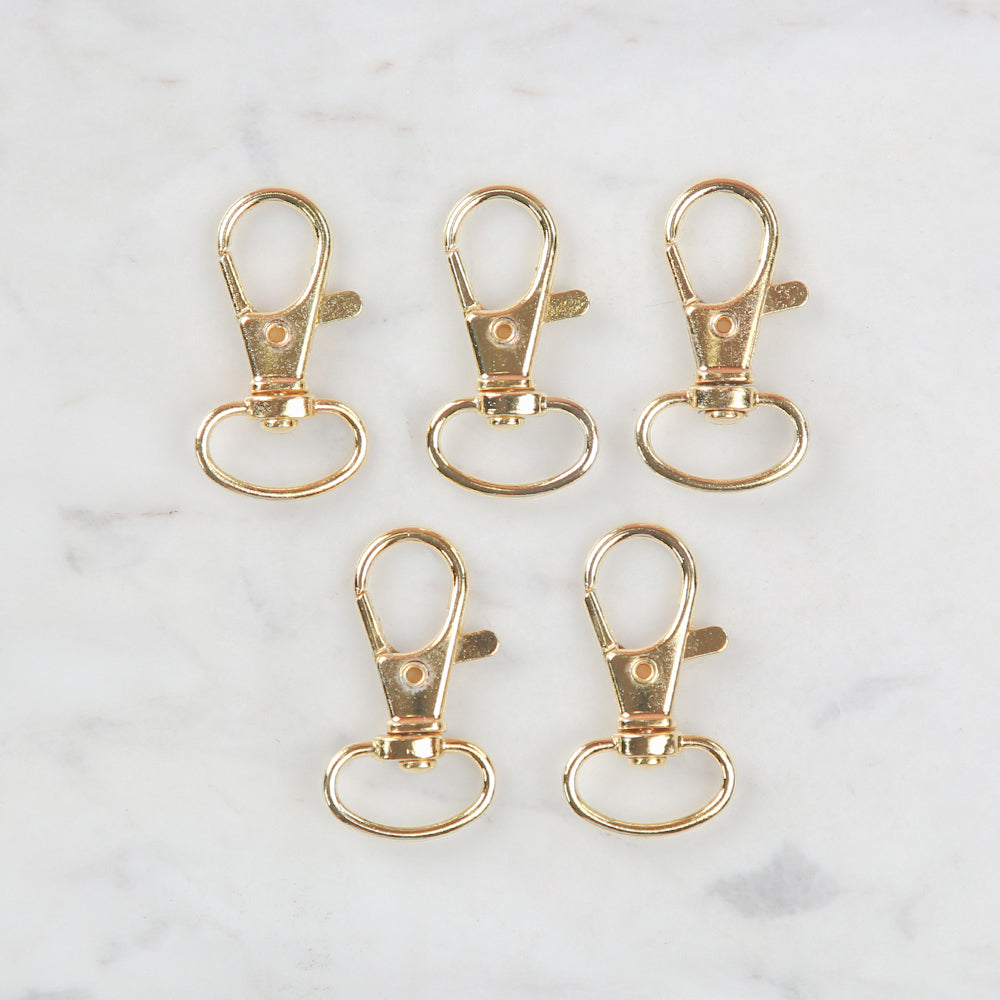 Loren Gold Clip for Keyholders in 5 \ 1,5 cm