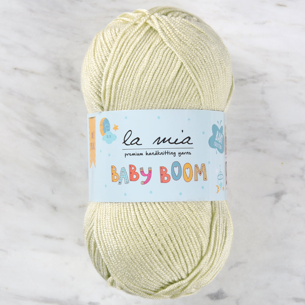 La Mia Baby Boom Knitting Yarn, Yellow - 1422