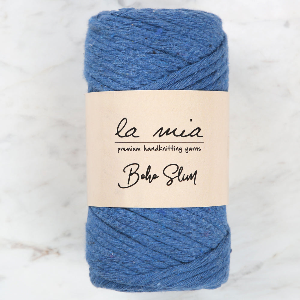 La Mia Boho Slim Yarn, Saks Blue - L020