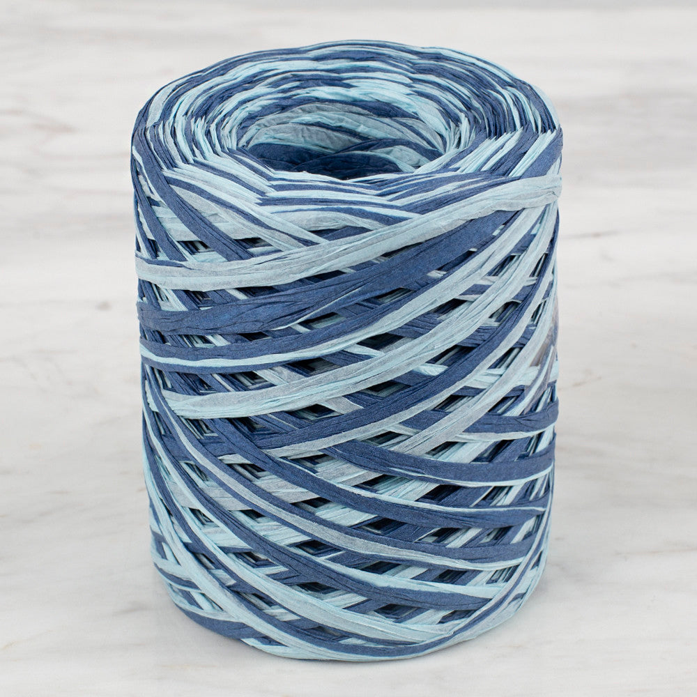 Loren Natural Raffia Paper Yarn, Variegated, 50 gr